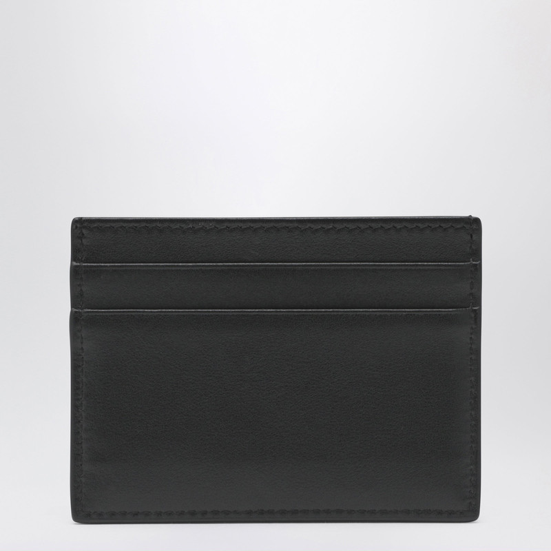 Dolce & Gabbana Black leather card holder with DG logo outlook