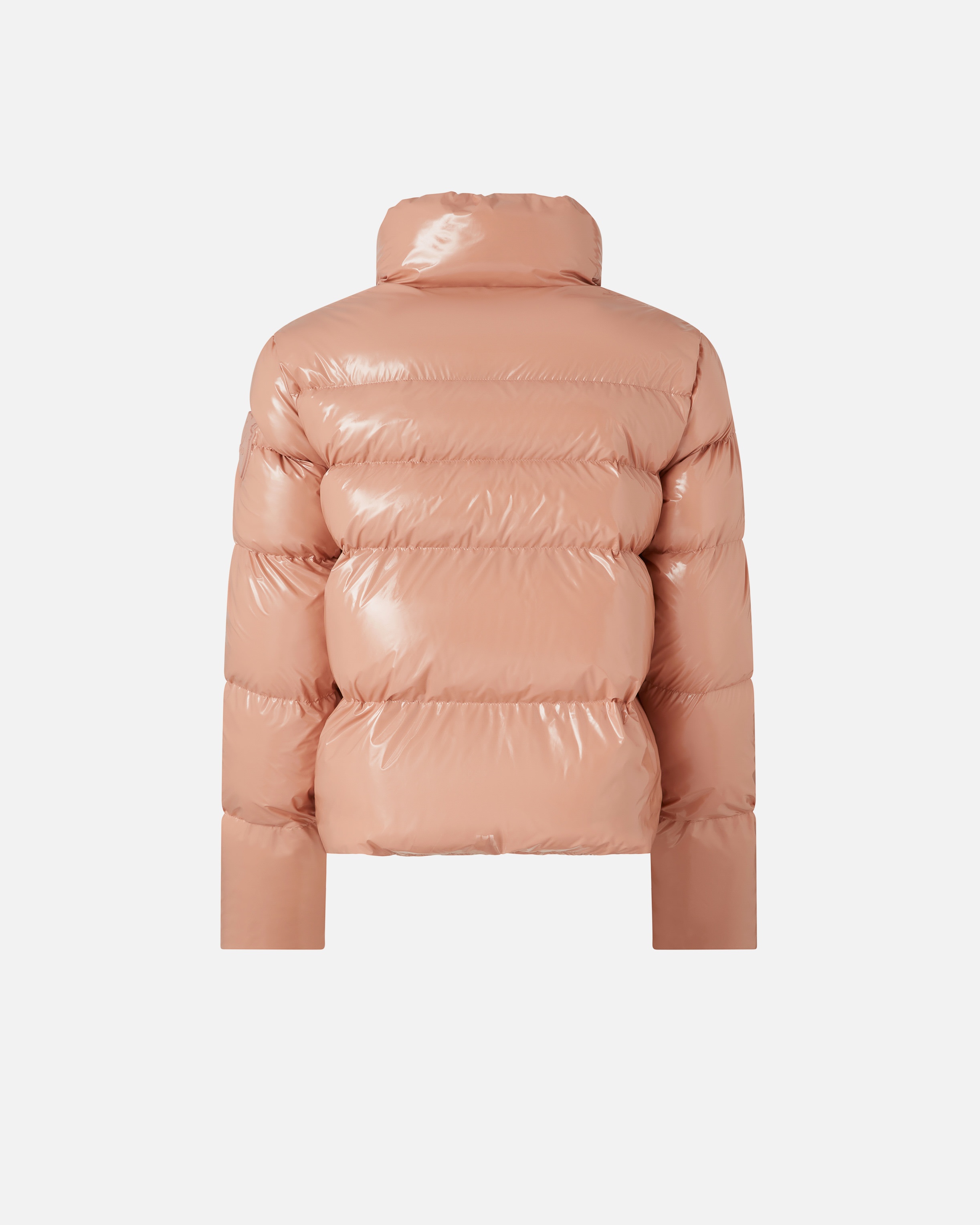 PADDED CRYSTAL NYLON PEA JACKET - 6