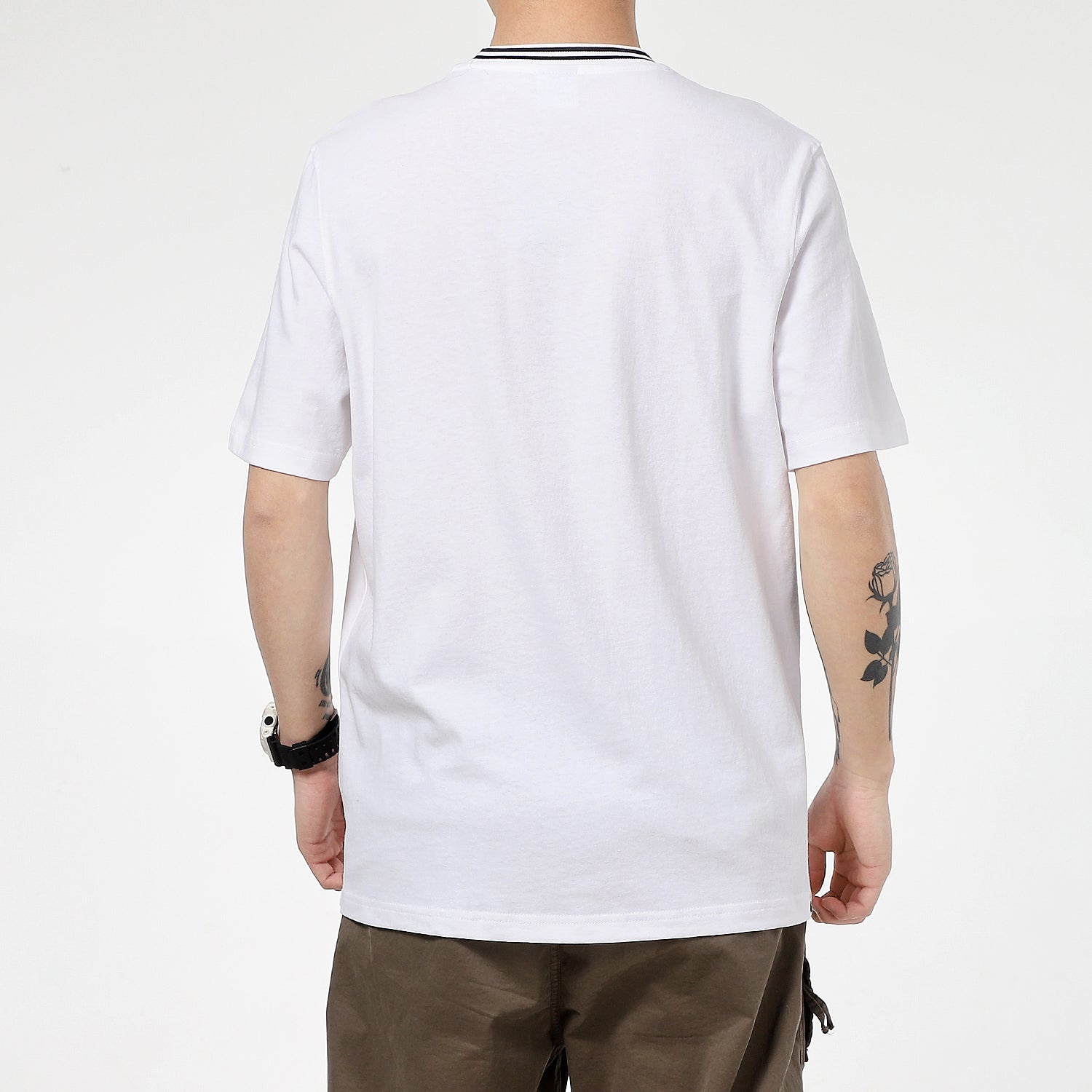 PUMA Downtown Pocket T-Shirt 'White Black' 531432-02 - 4