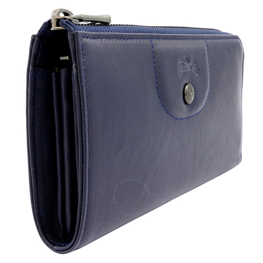 Longchamp Le Pliage Cuir Zip Around Wallet - Navy - 4