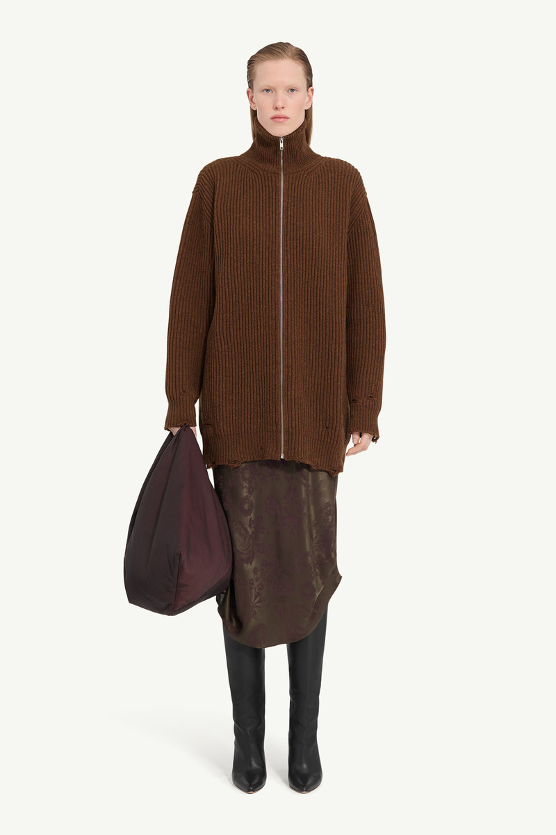MM6 Maison Margiela Ribbed knit jacket outlook
