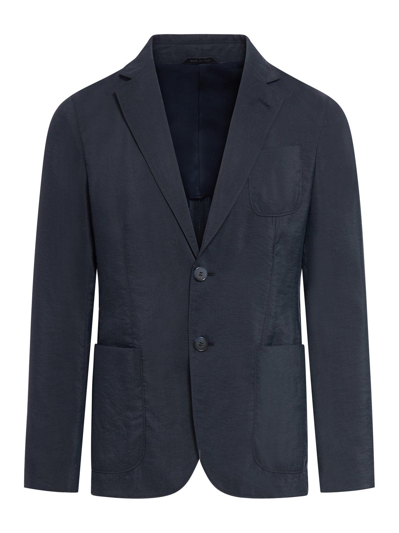 REGULAR-FIT SINGLE-BREASTED BLAZER IN COTTON BY GIORGIO ARMANI - 1