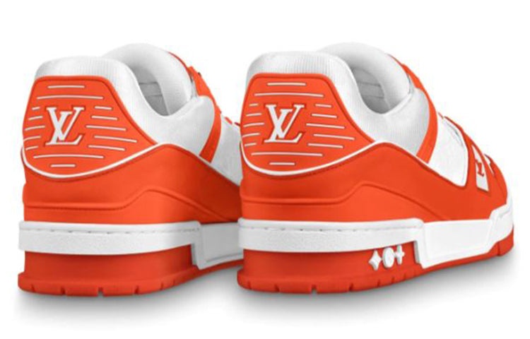LOUIS VUITTON Trainer Sneakers 'White Orange' 1A811N - 3
