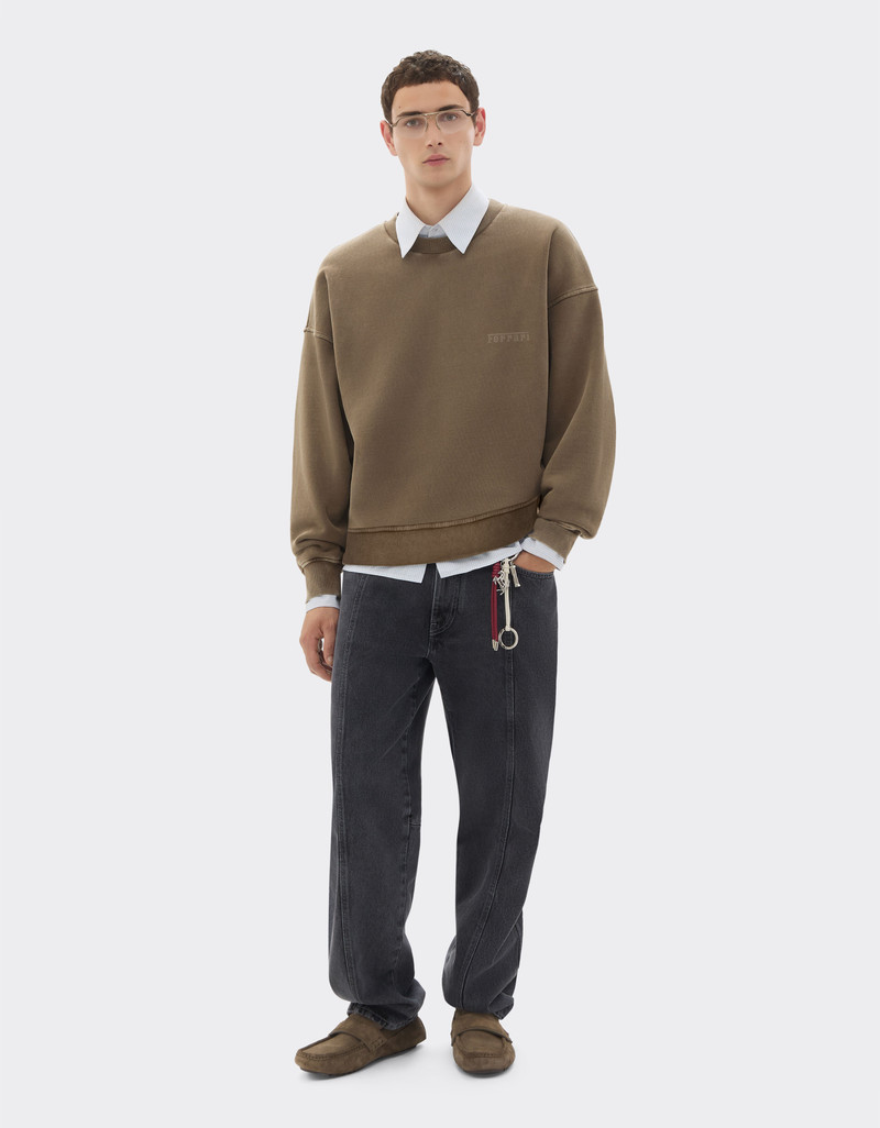 Ferrari Crewneck cotton sweatshirt with Ferrari logo outlook