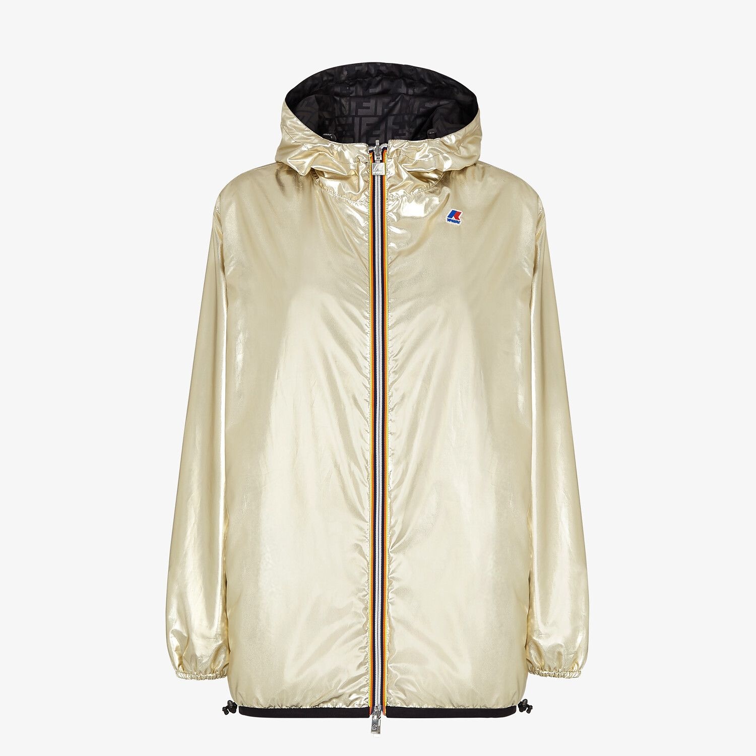 Gold nylon FENDI x K-Way® jacket - 1