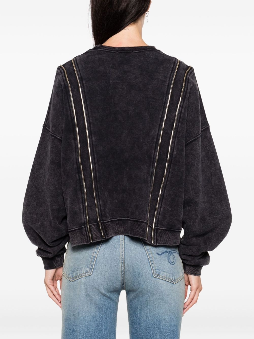 zip-detailed sweatshirt - 4