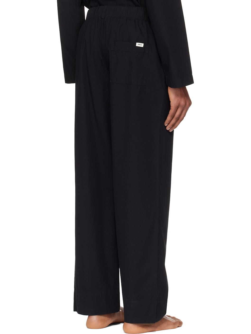 Black Poplin Pyjama Pants - 3