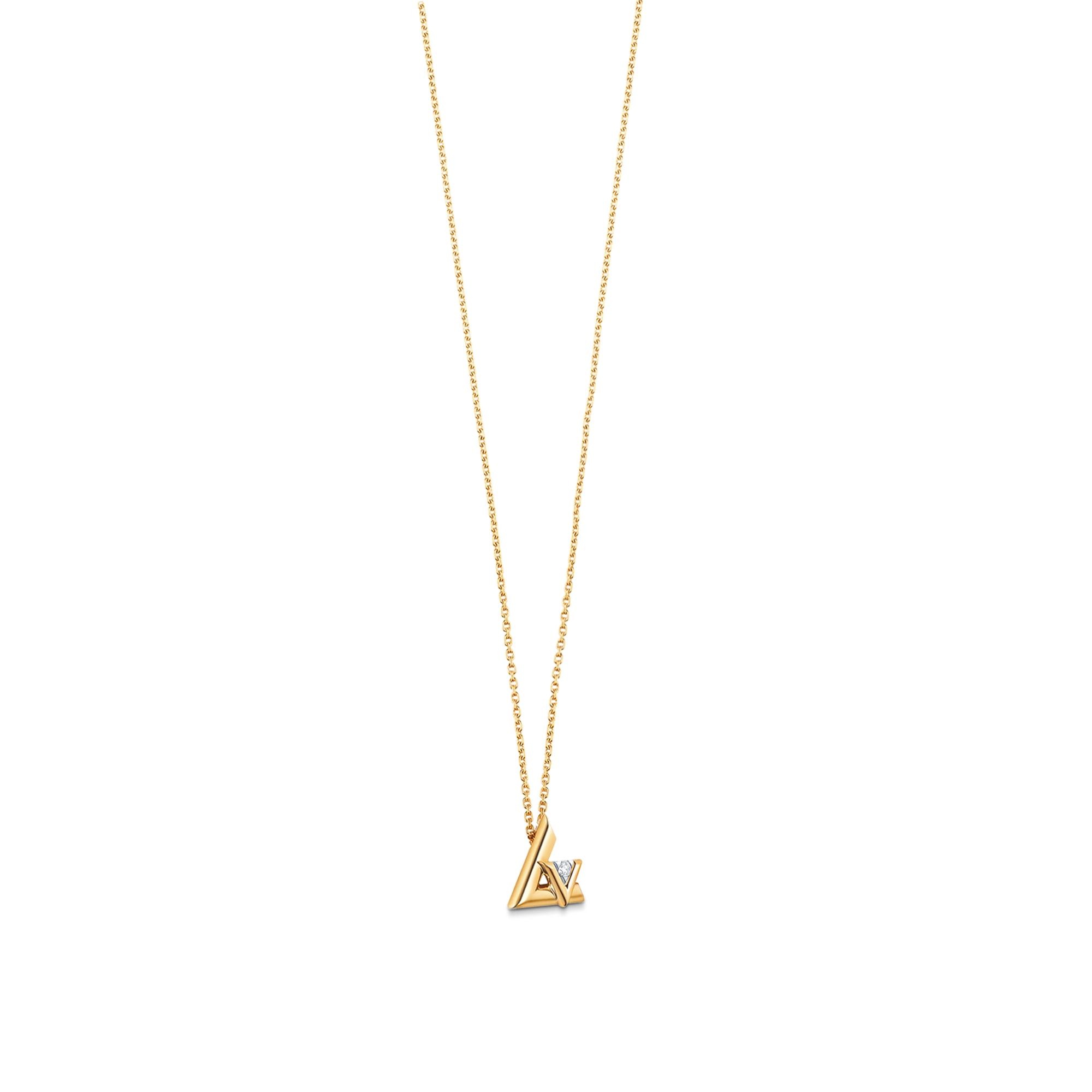 LV Volt One Small Pendant, Yellow Gold And Diamond - 3