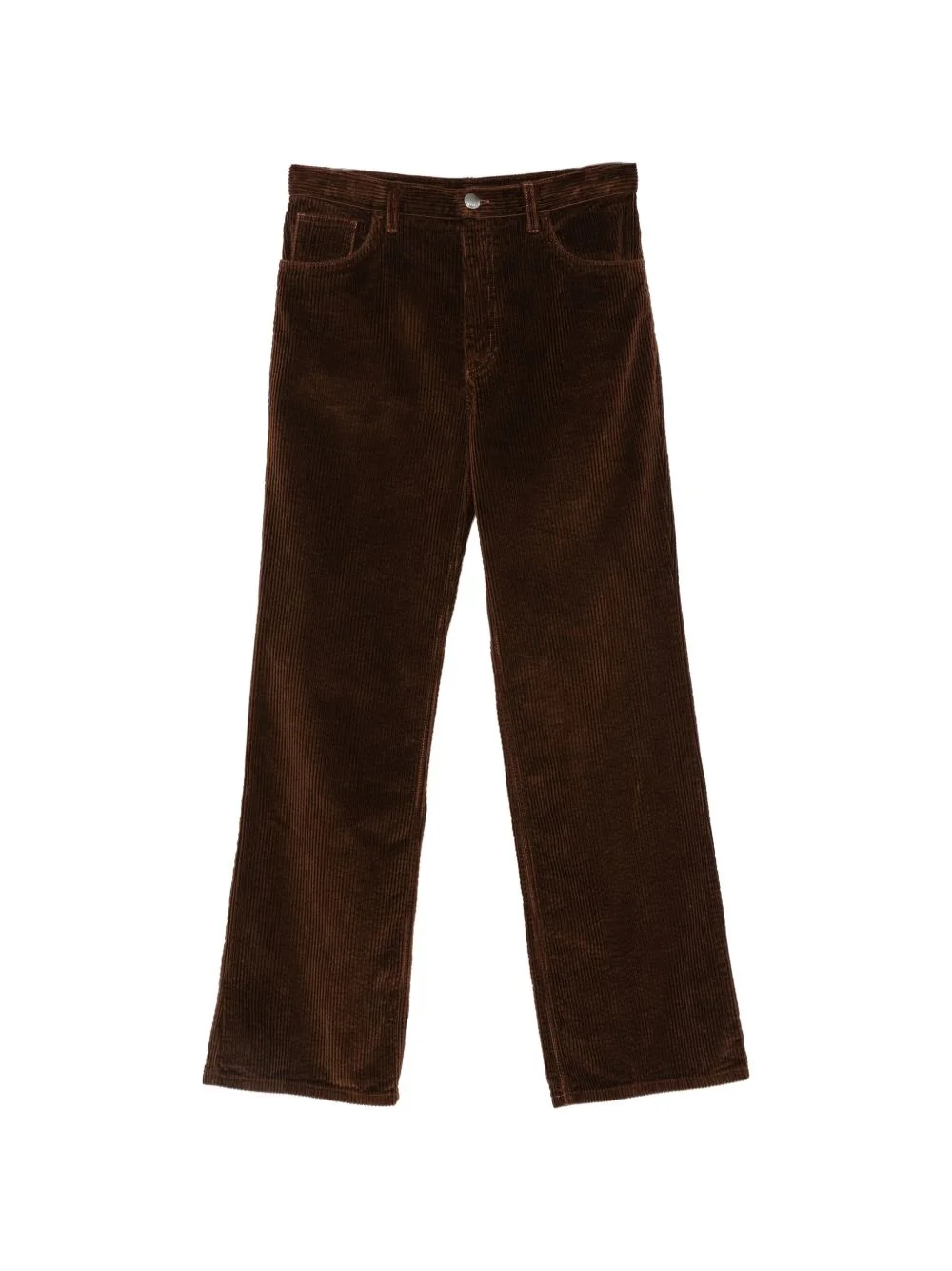 corduroy straight-leg trousers - 1