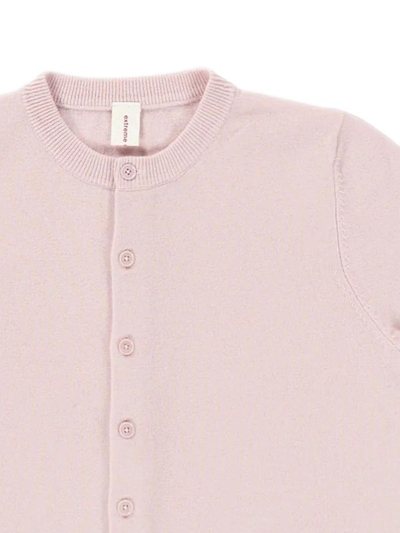 extreme cashmere Nº 399 short-sleeve button-up cardigan outlook