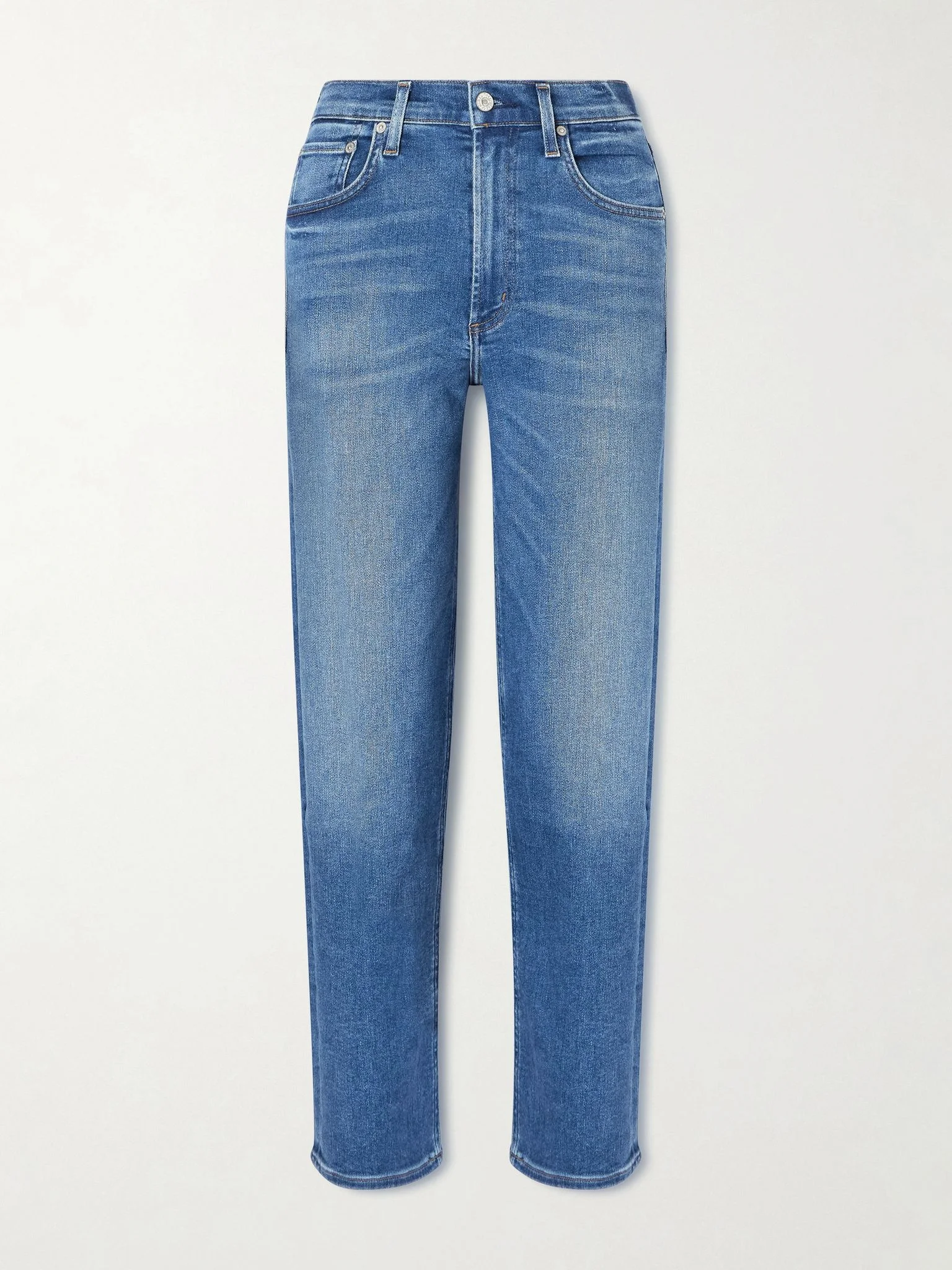 The Palma high-rise straight-leg recycled jeans Mid denim - 1
