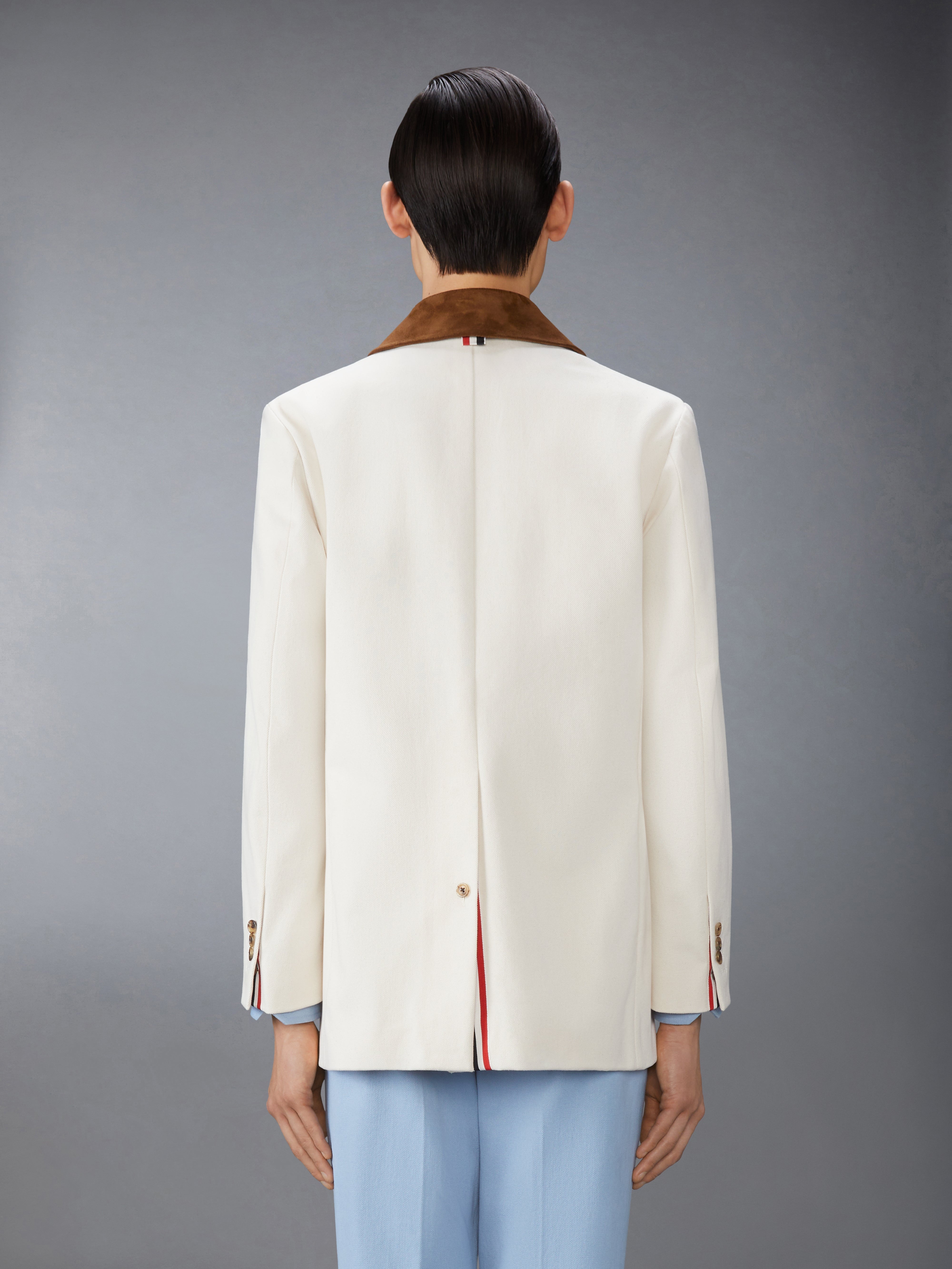 CROPPED BAL COLLAR DENIM JACKET - 3