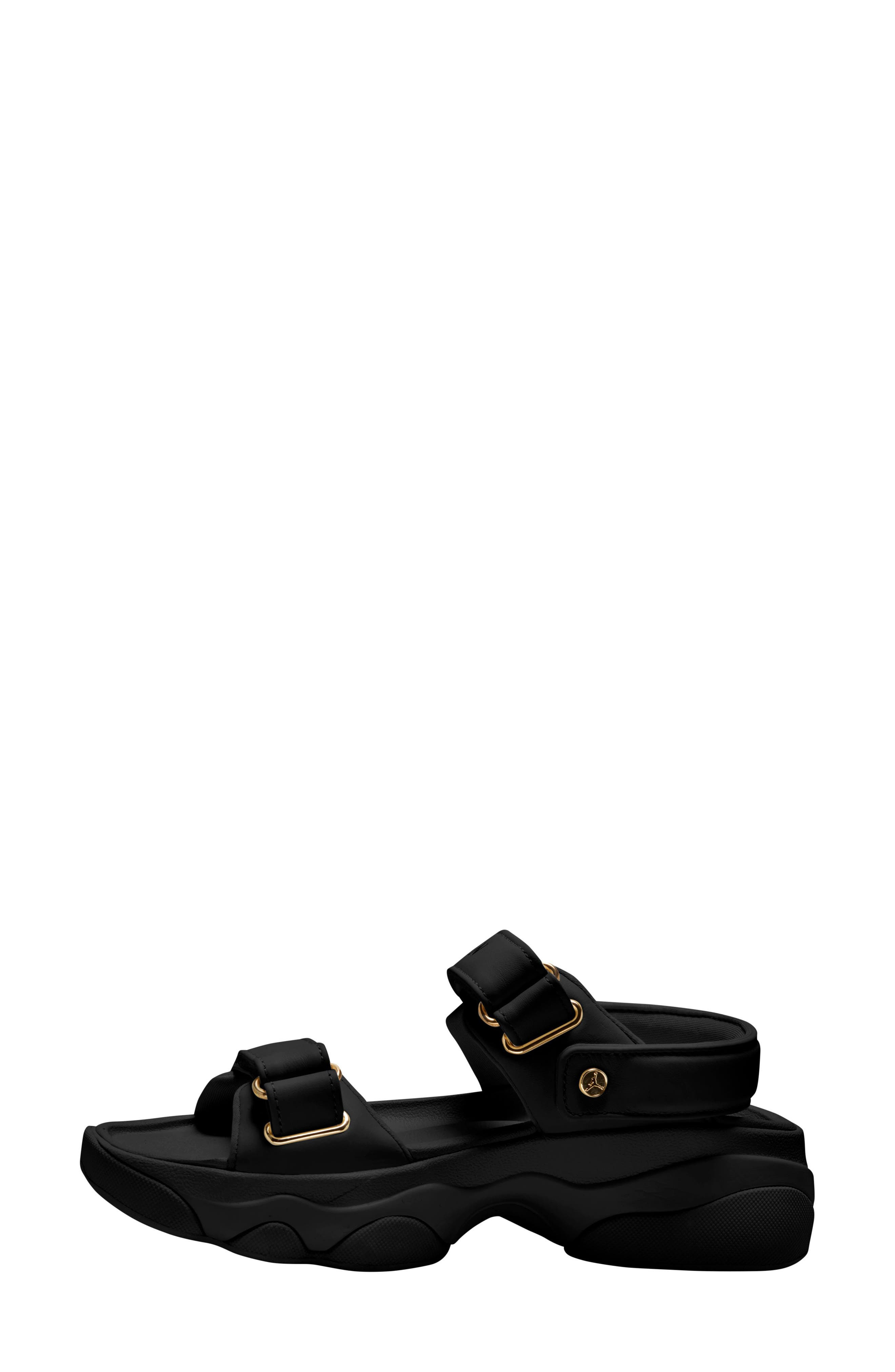 Jordan Deja Sandal in Black/Metallic Gold at Nordstrom - 4