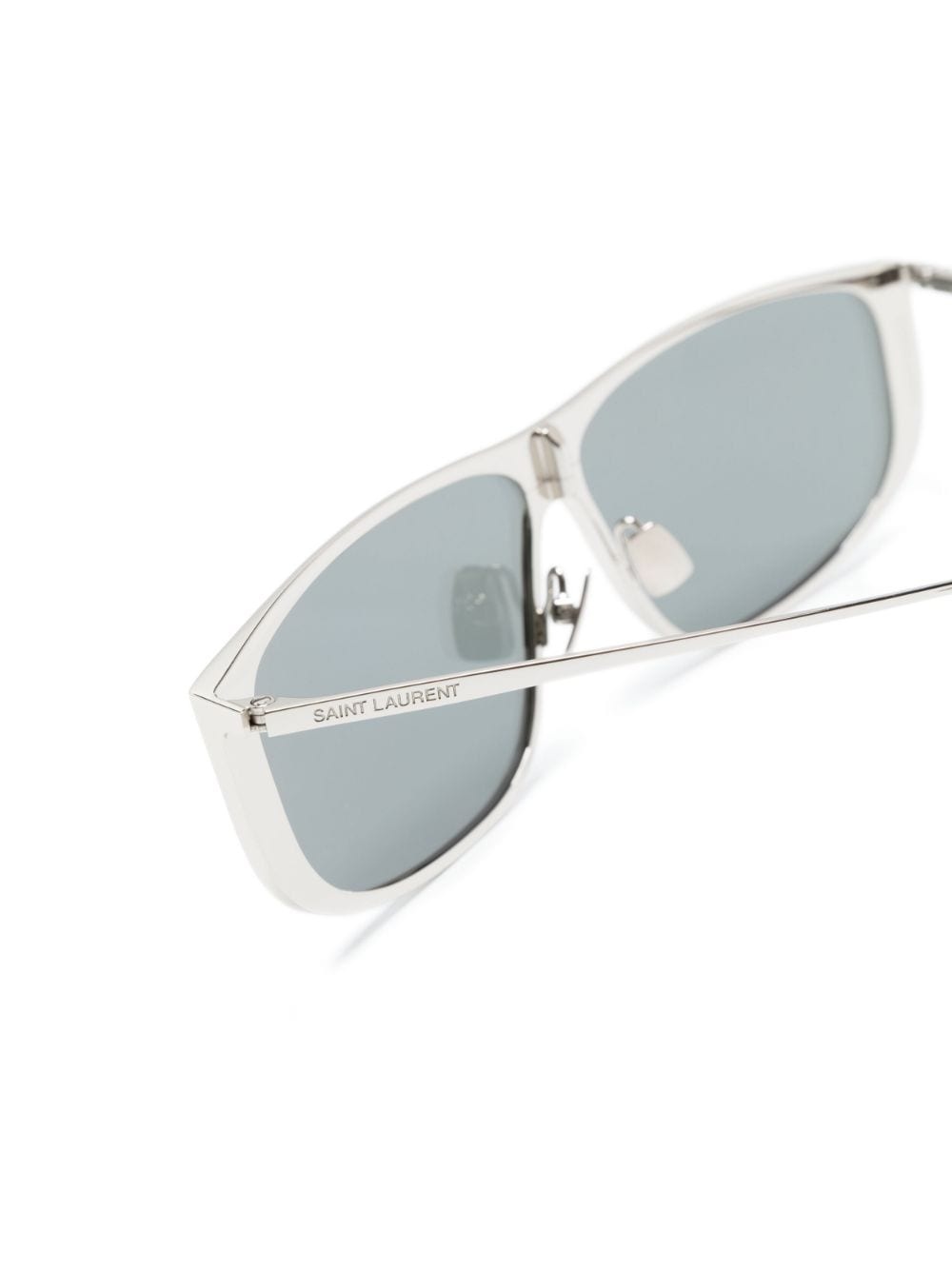 COOL！◇LUNA サングラス◇Saint Laurent SAINT LAURENT - Luna Rectangular-Frame Silver-Tone