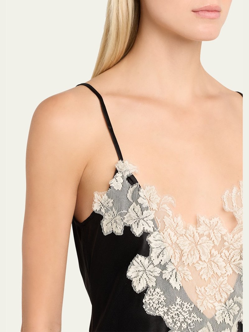 Chicken Lace Inset Satin Cami Top 5