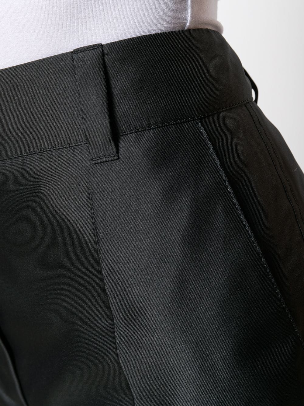 mikado techno silk pencil trousers - 5