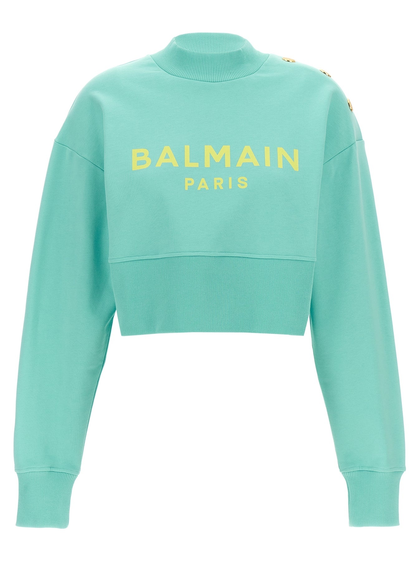 Cropped Sweatshirt Light Blue - 1