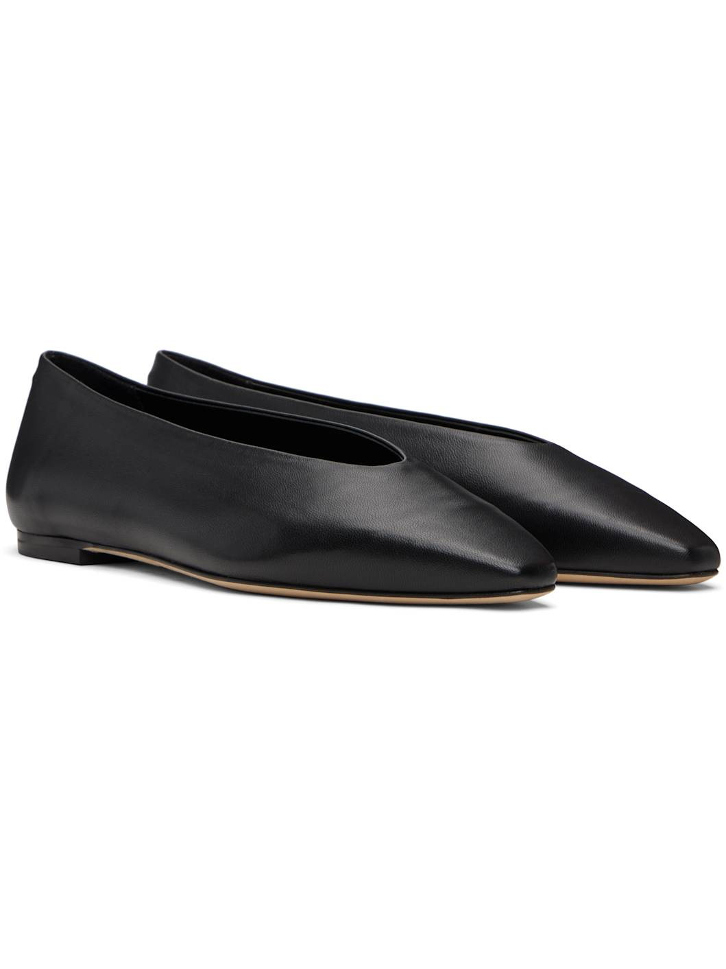 Black Betty Square-Toe Ballerina Flats - 4