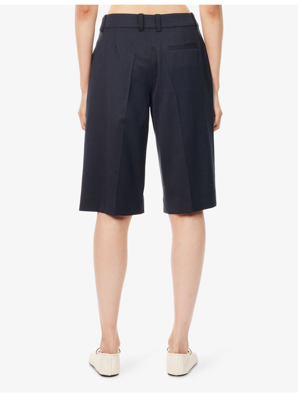 Bilbao Pleated Wool Bermuda Shorts - 4