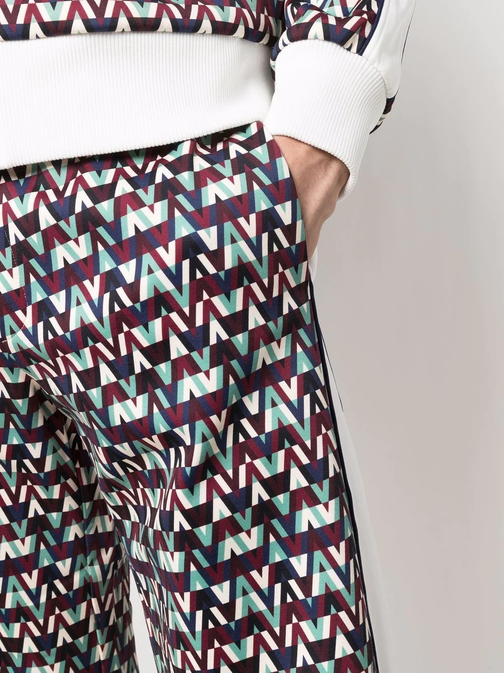 Optical Valentino-print track pants - 5