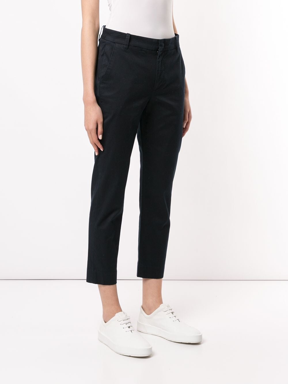 cropped slim-fit chinos - 3