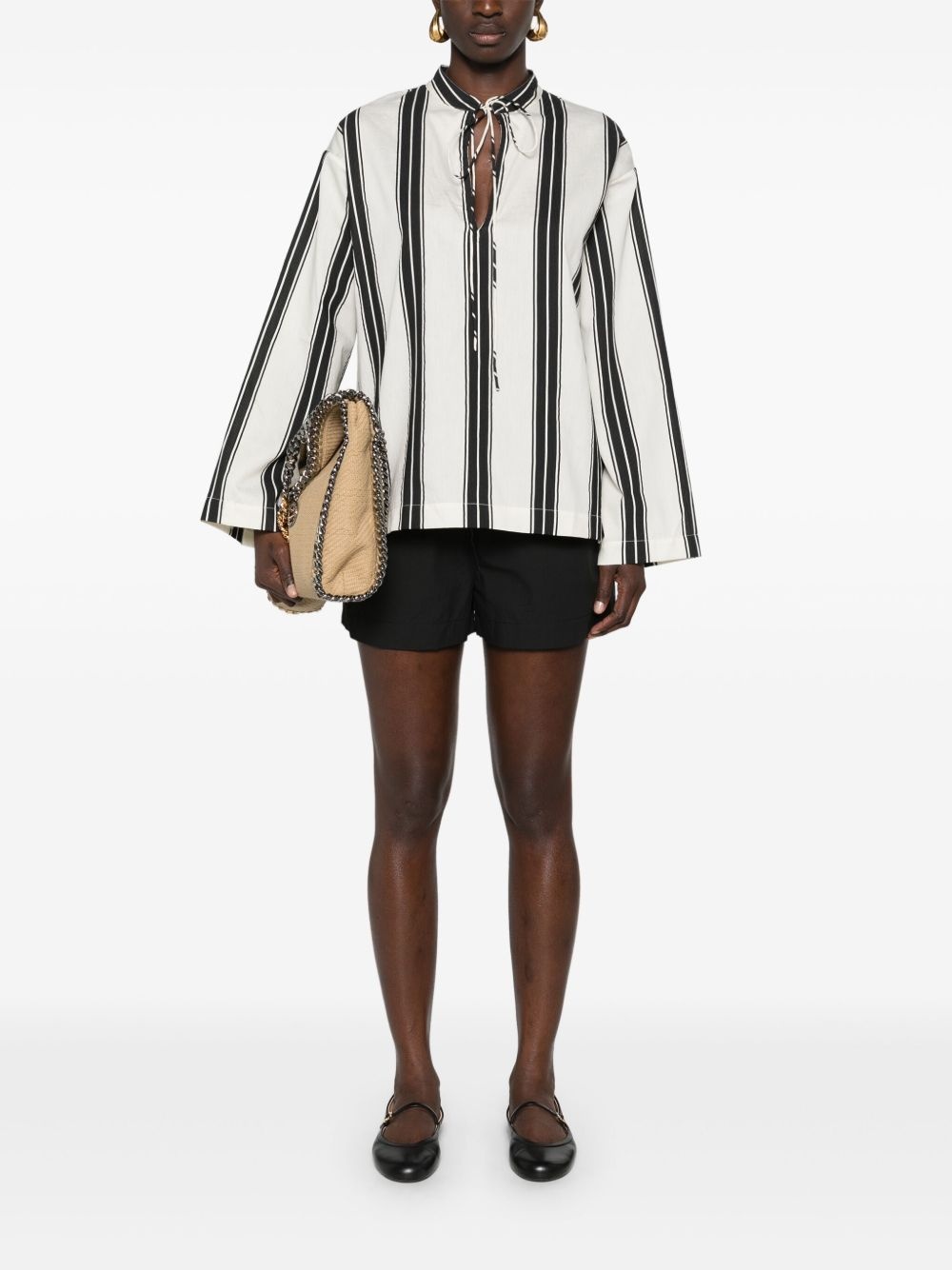 mid-rise organic cotton shorts - 2