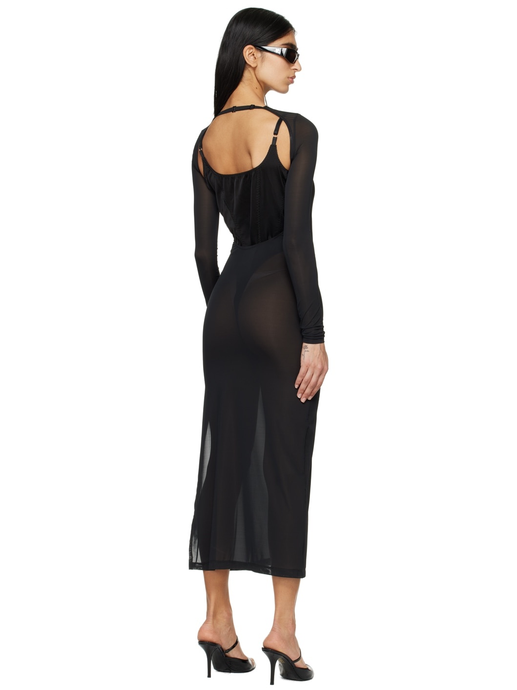 Black 2nd Skin Maxi Dress - 3
