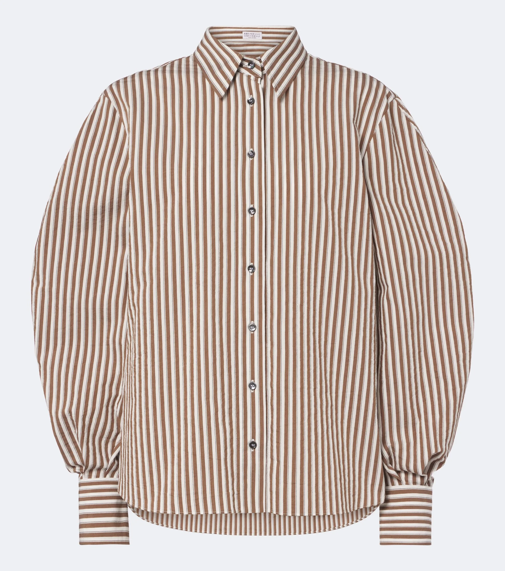 Monili striped cotton-blend shirt - 1