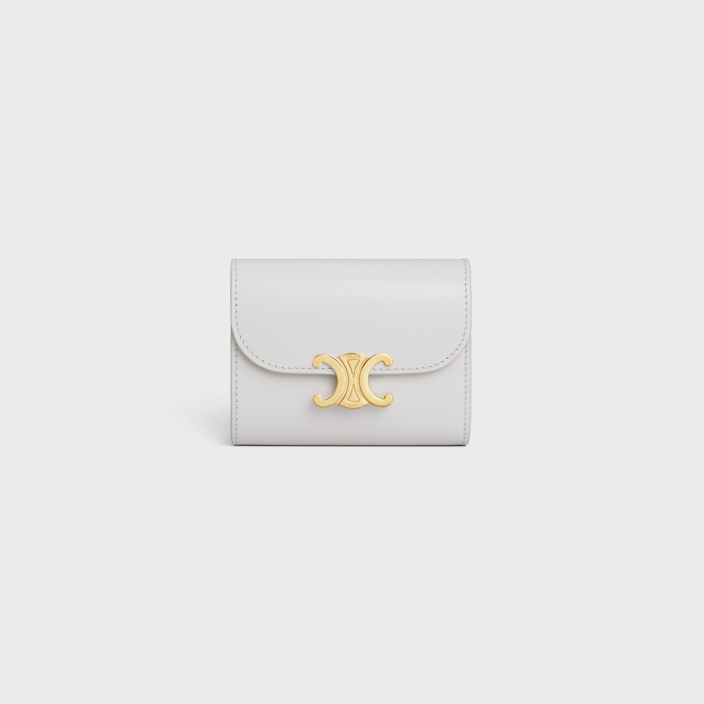 Small Flap Wallet TRIOMPHE in Shiny calfskin - 1