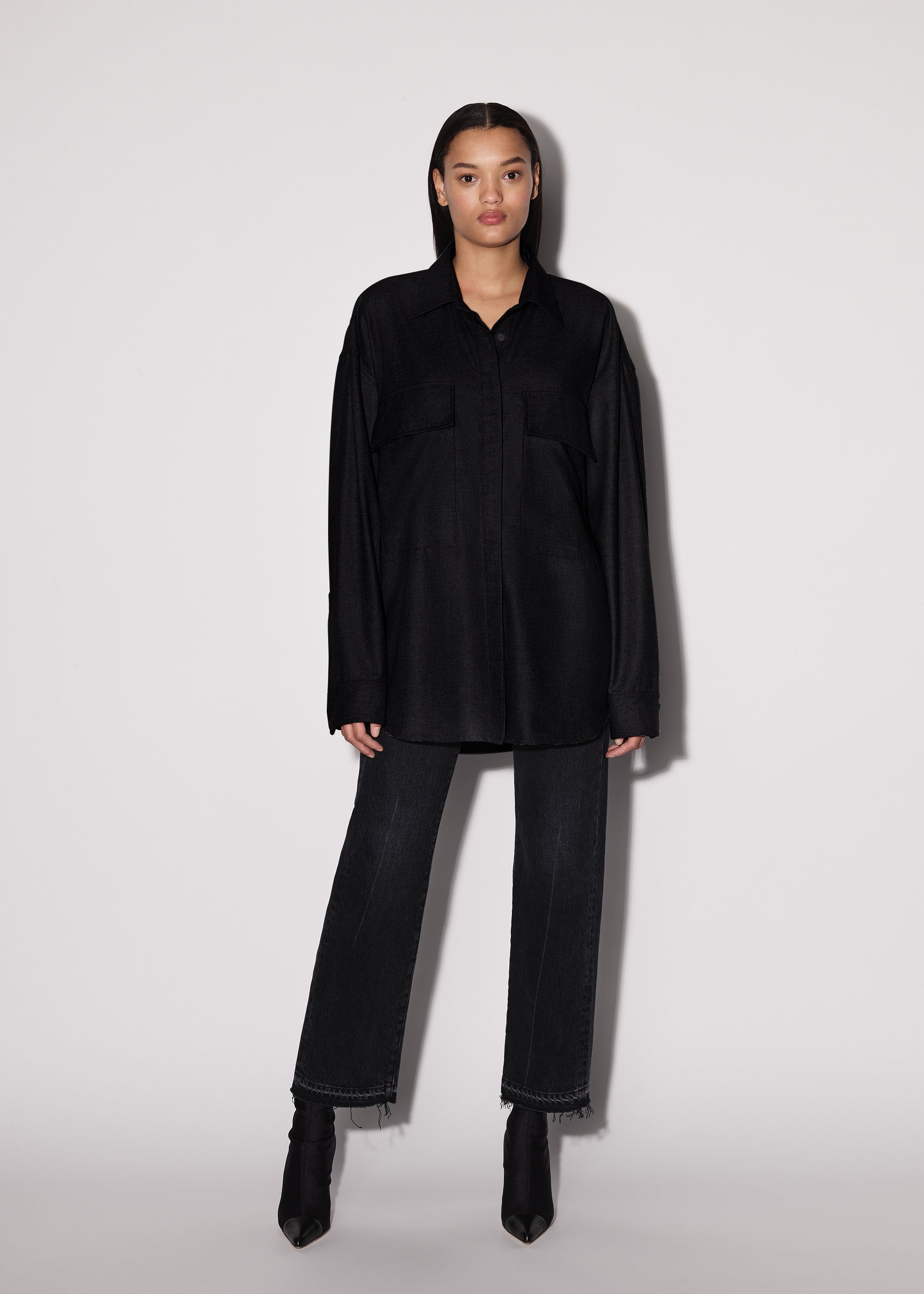 LEATHER WORKWEAR SHIRT - 2