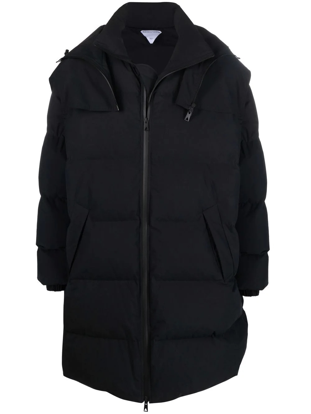 hooded padded coat - 1