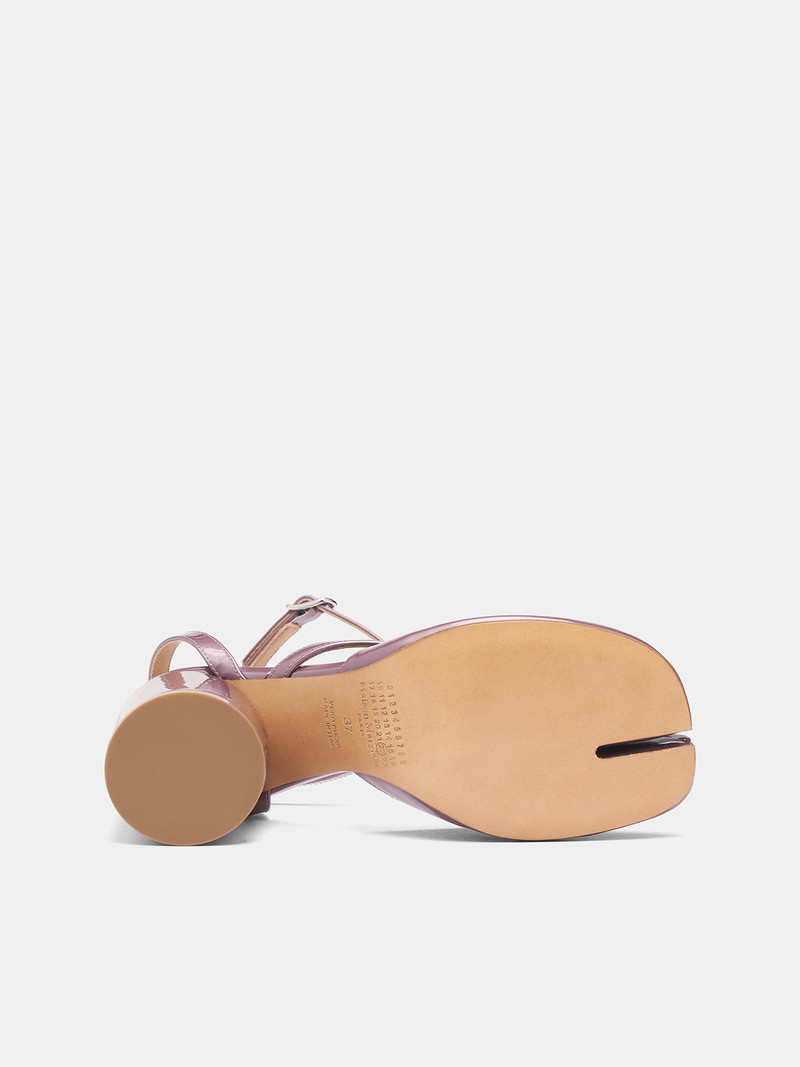 Dusty Pink Patent Tabi Pumps 6