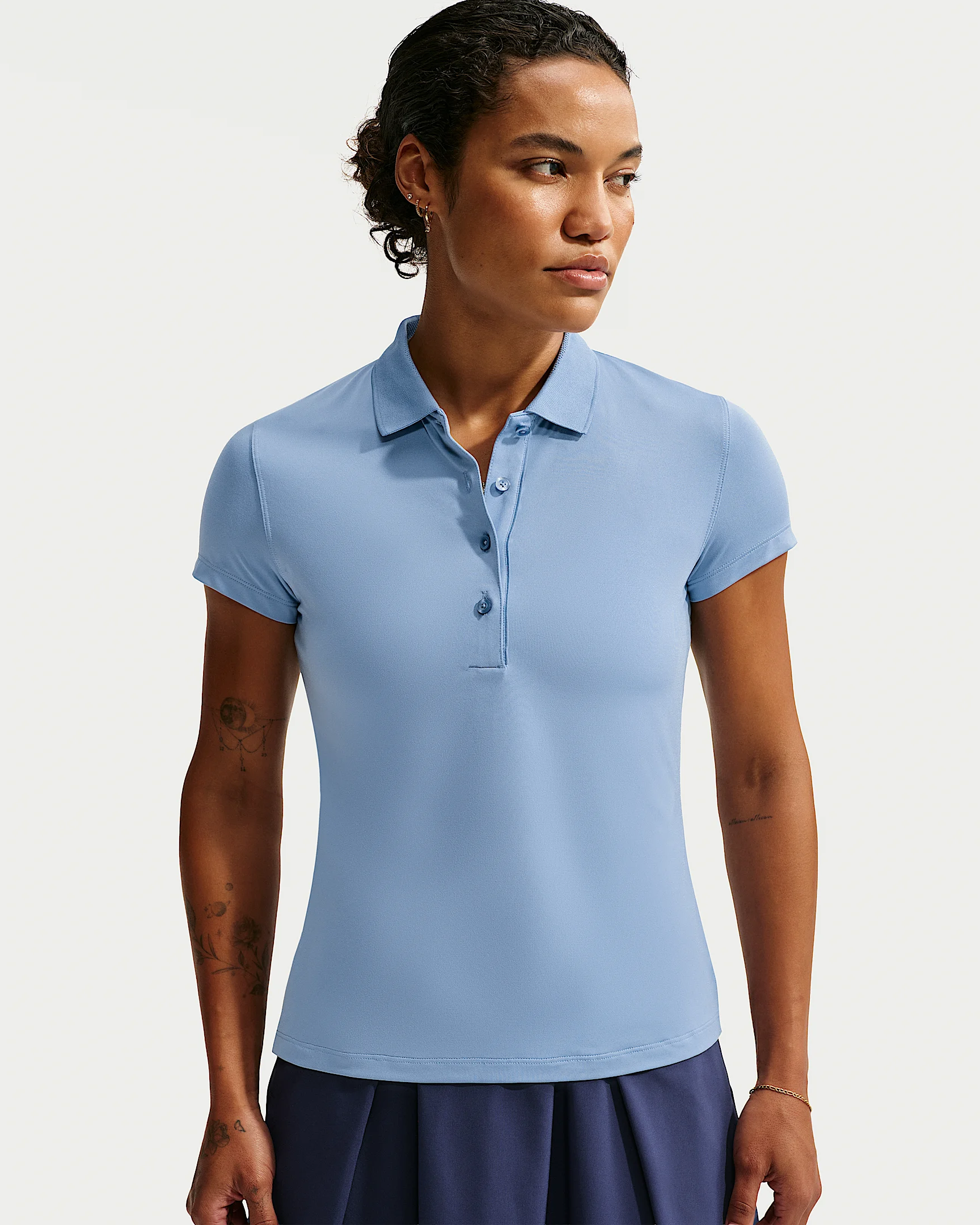 Nike Golf Club Women's Dri-FIT UV Short-Sleeve Golf Polo - 1