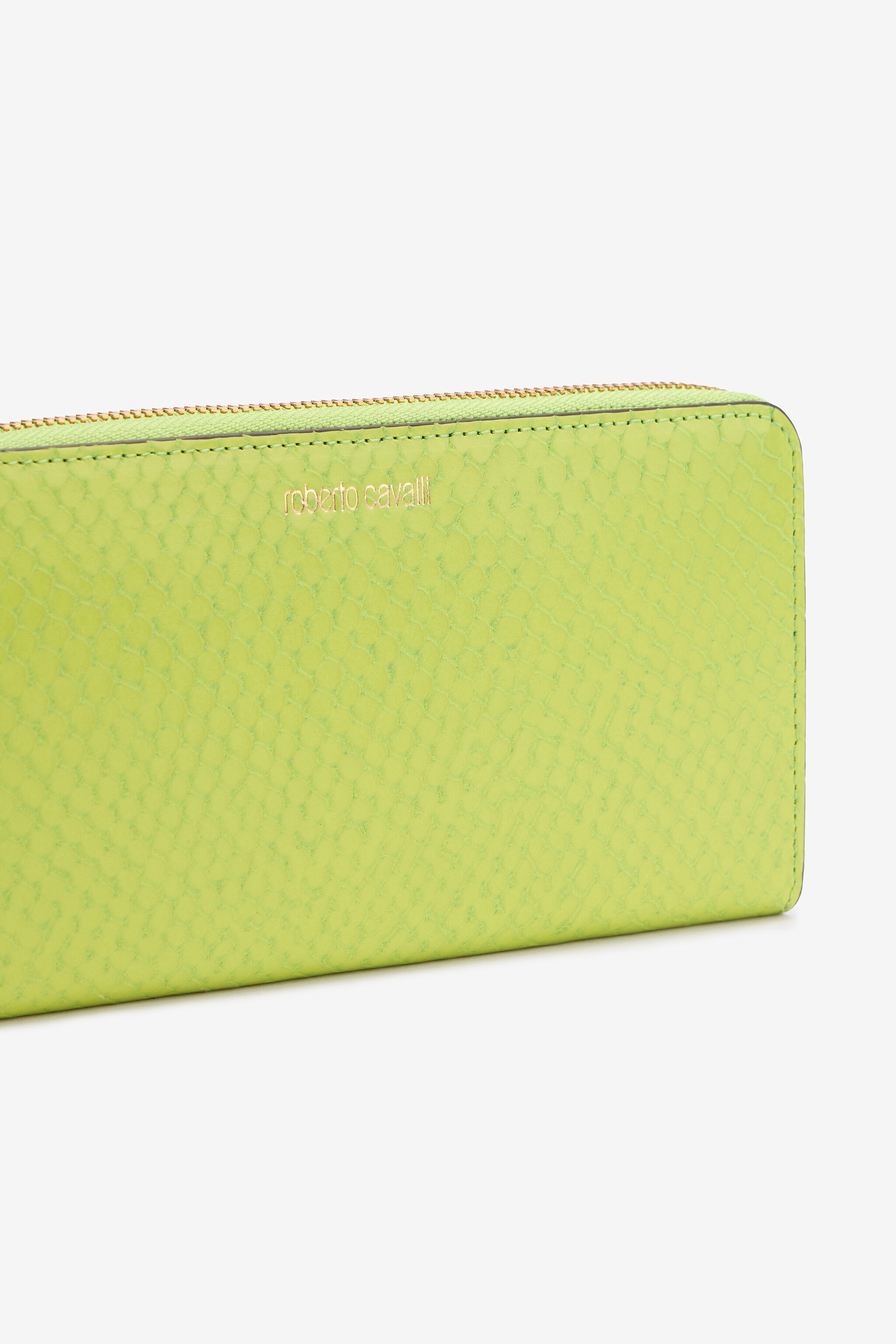 Snake-Effect Wallet With Logo - 4