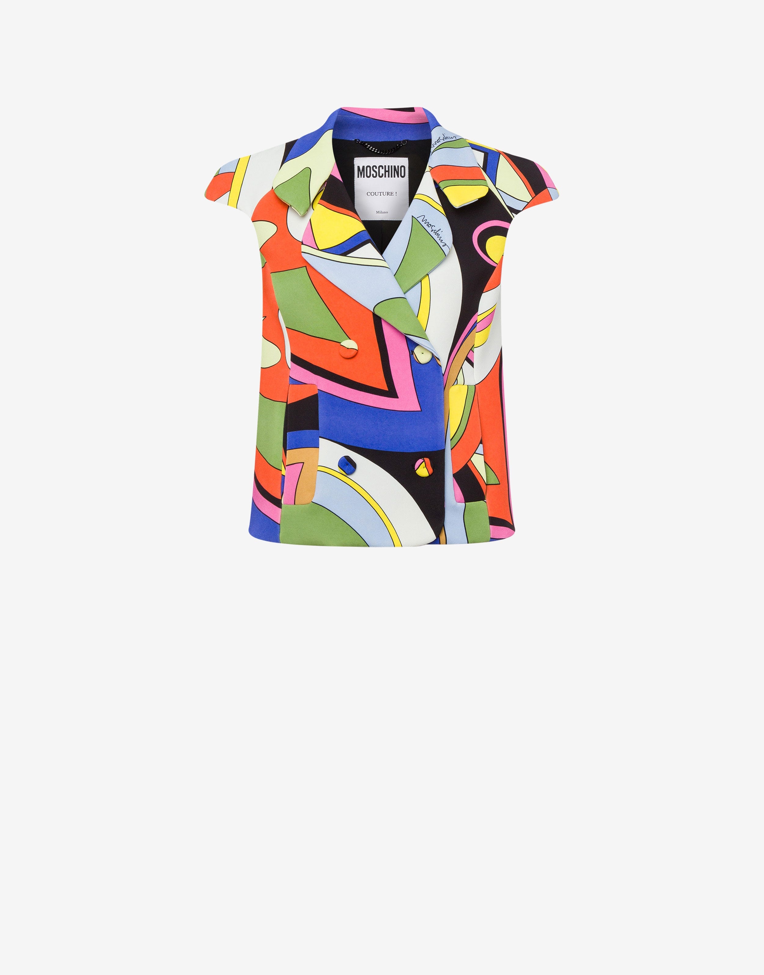 MULTICOLOUR PRINT CADY GILET - 1