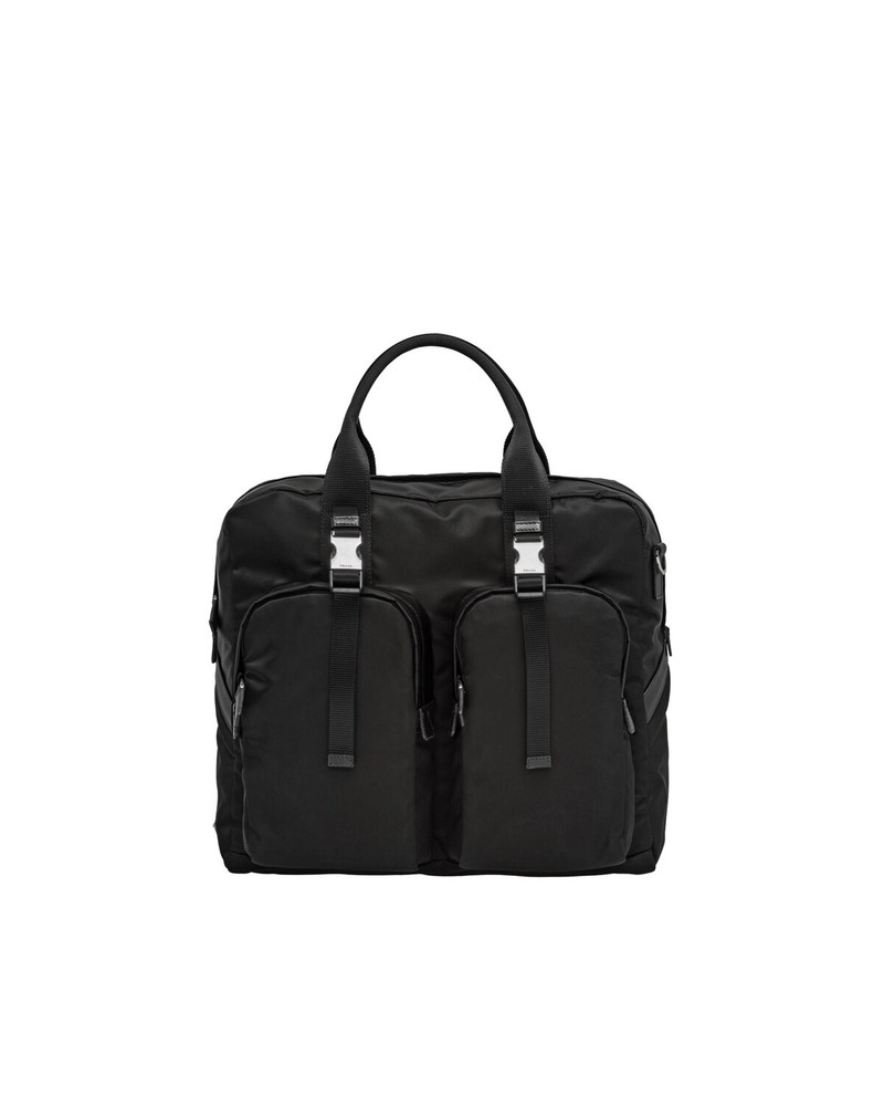 Nylon and Saffiano leather Briefcase 1