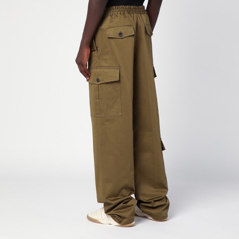 Wales Bonner Green Khaki Cotton Trousers Men - 2
