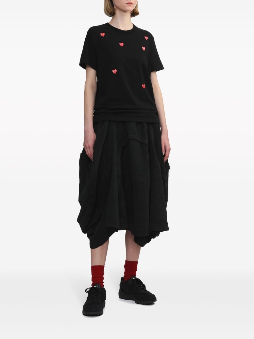 Scattered Hearts cotton T-shirt - 3