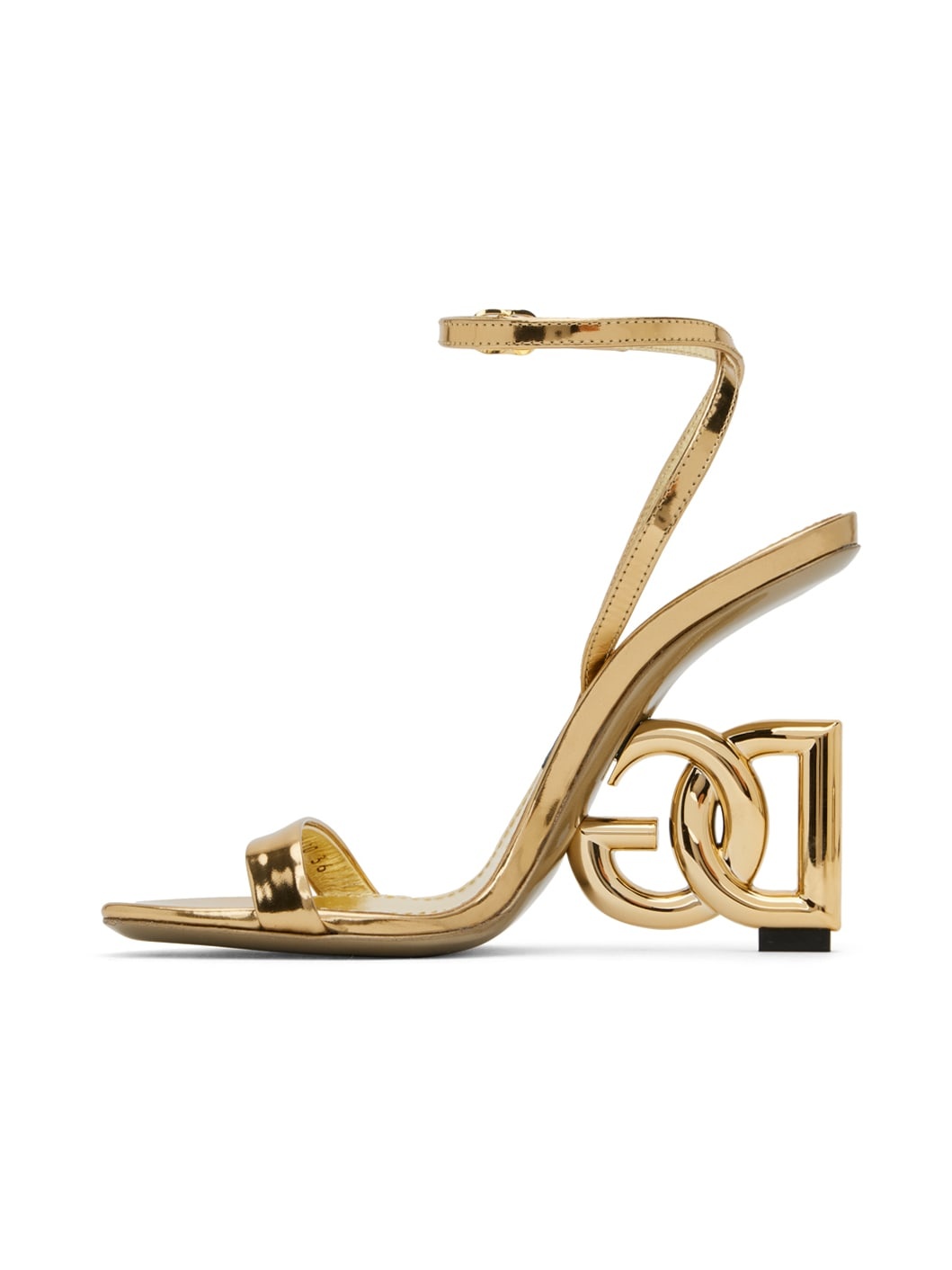 Gold Hardware Heeled Sandals - 3