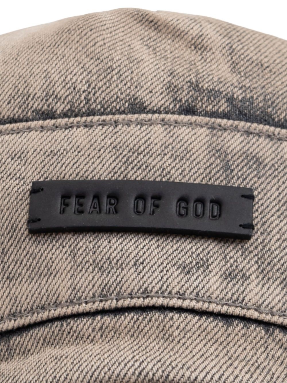 logo-patch denim cap - 3