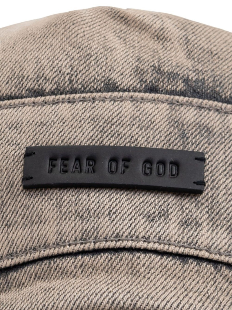 logo-patch denim cap 3