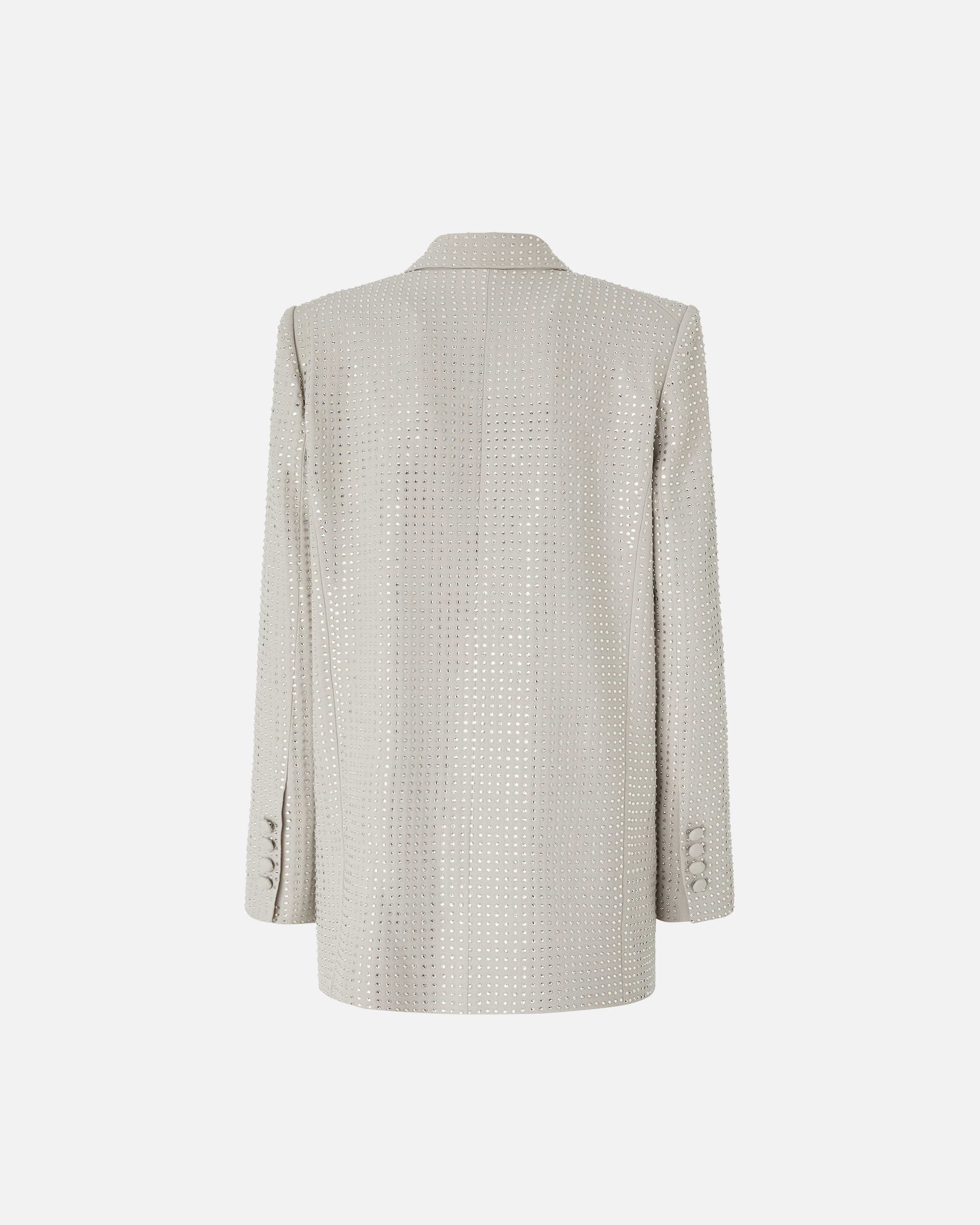DOUBLE-BREASTED RHINESTONE JACKET - 2
