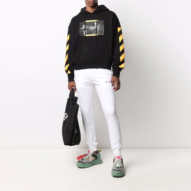 Off-White FW21 Painting Printing Unisex Black OMBB037F21FLE0111084 - 2