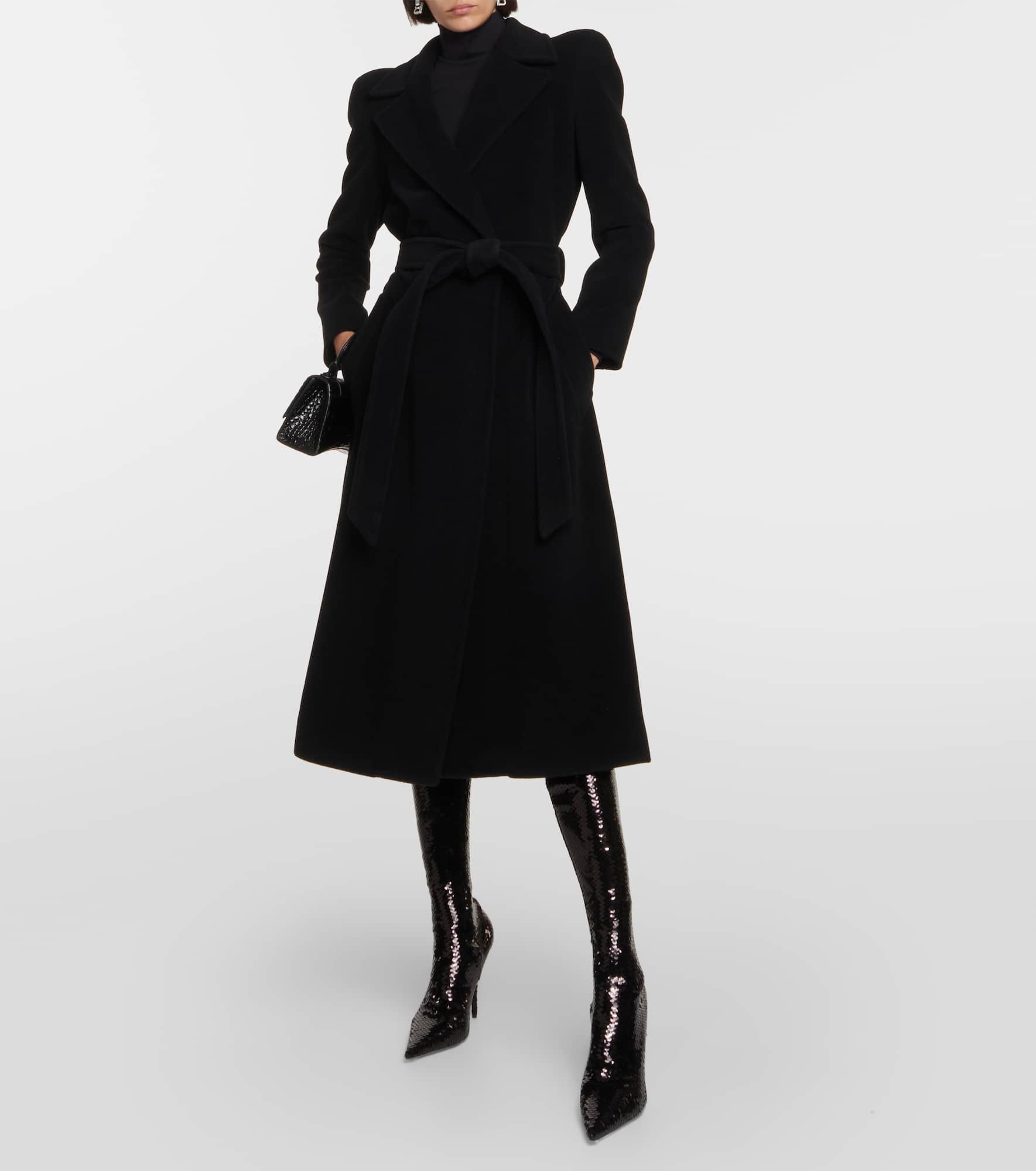 Cashmere and wool-blend coat - 2