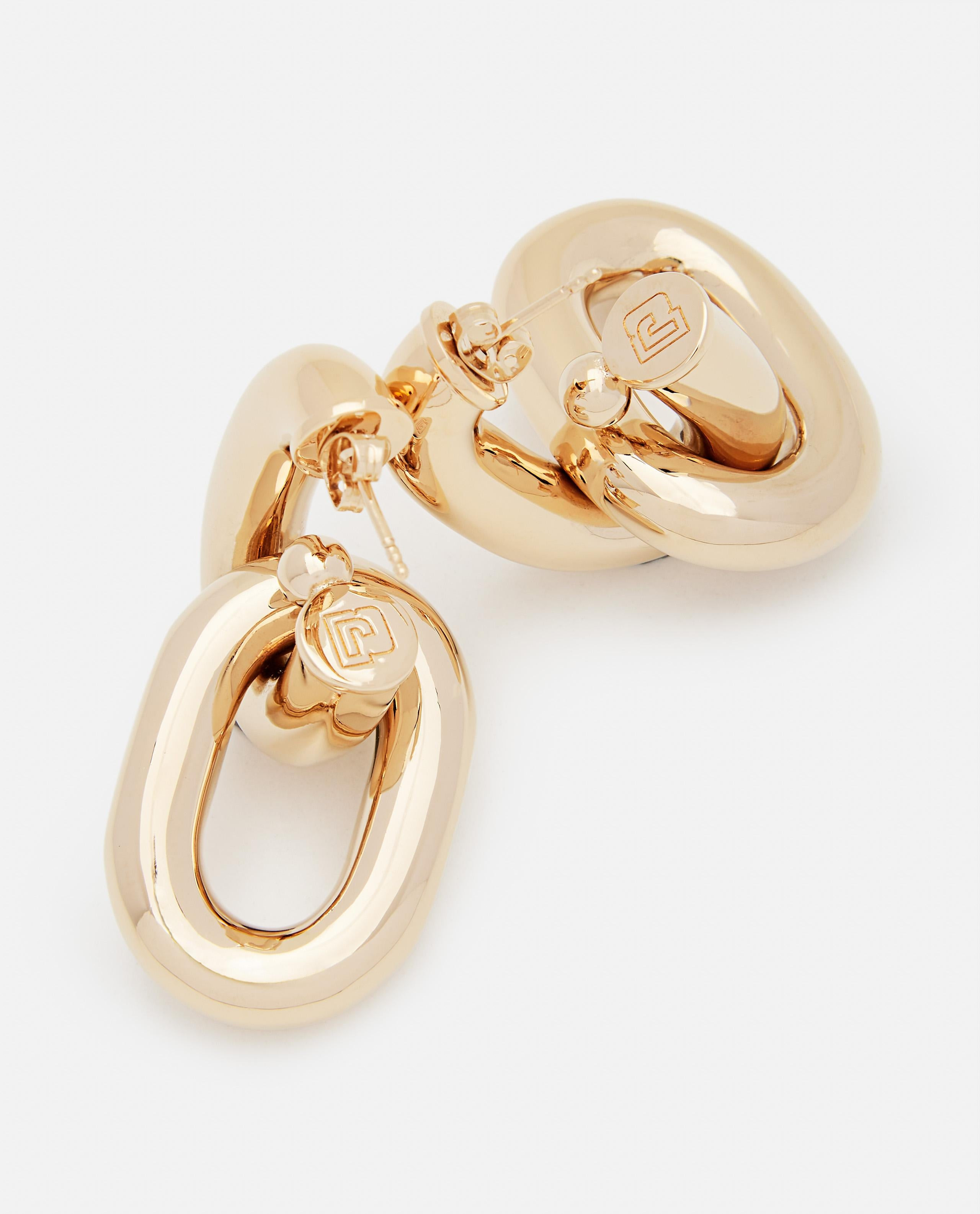 XL LINK DOUBLE HOOP EARRINGS - 2