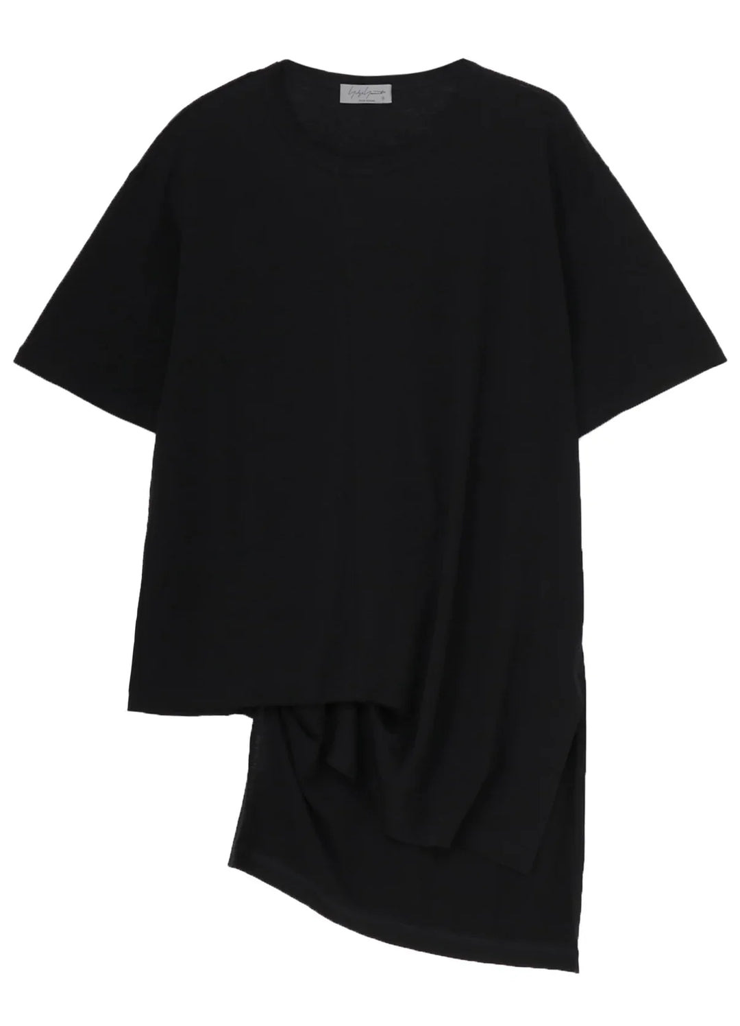 Designed Collar Round Neck Short Sleeve Tee - 1