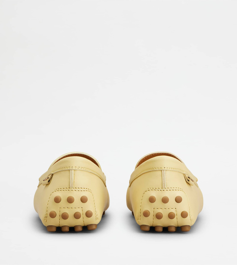 Tod's GOMMINO LOAFERS IN LEATHER - YELLOW outlook