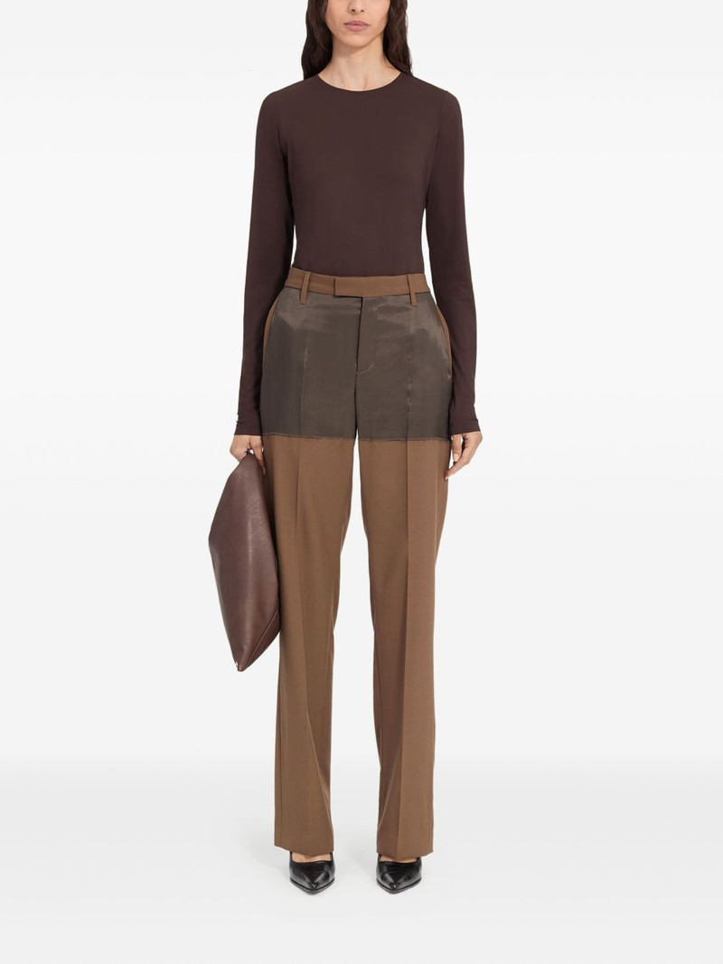 MM6 Maison Margiela two-tone panelled trousers outlook