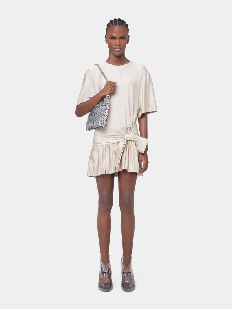 NUDE SHORT DRESS IN JERSEY - 1