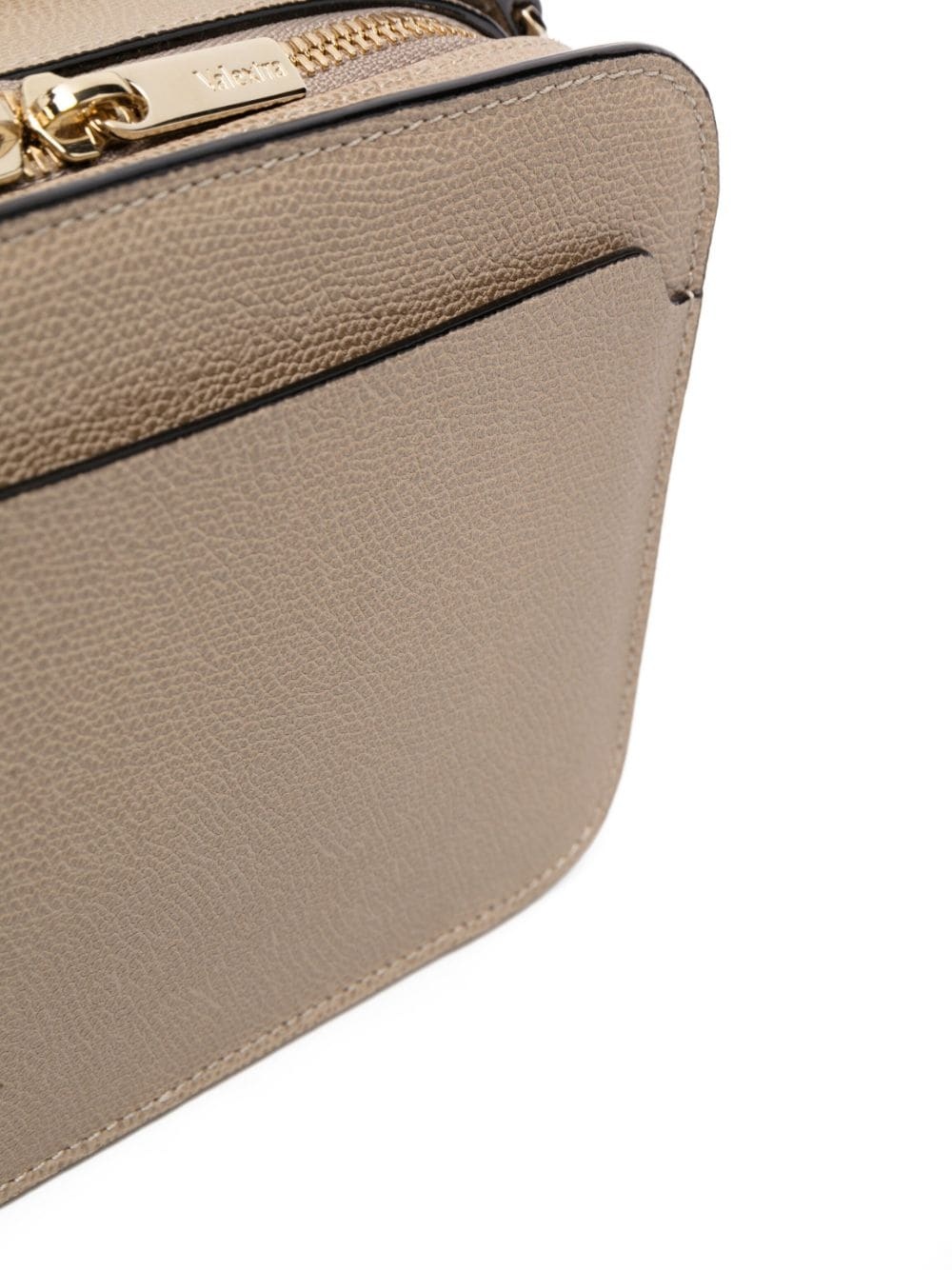 grained leather crossbody bag - 5